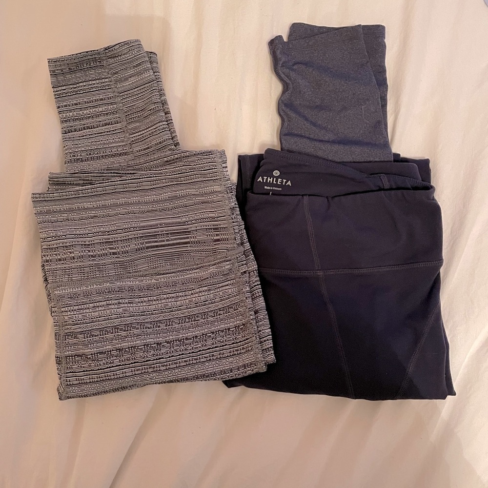 Two Pairs of Athleta Leggings